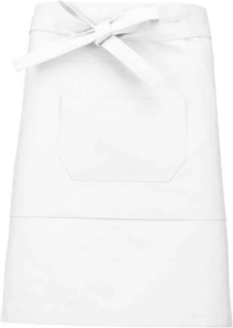 Kariban Polycotton Mid-length Apron - white