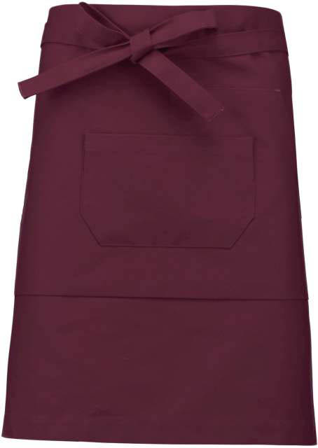 Kariban Polycotton Mid-length Apron - red