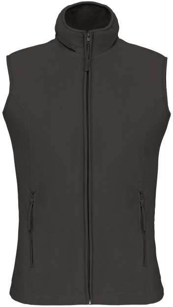 Kariban Melodie - Ladies' Microfleece Gilet - šedá