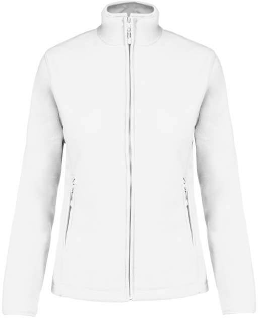 Kariban Maureen - Ladies' Full Zip Microfleece Jacket - bílá