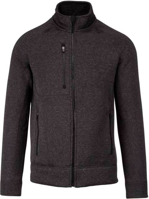 Kariban Men's Full Zip Heather Jacket - šedá