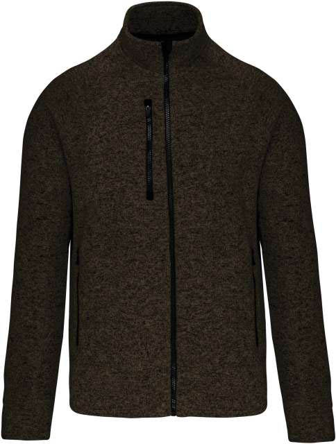 Kariban Men's Full Zip Heather Jacket - Grün