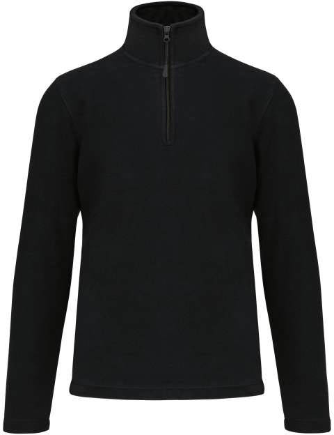 Kariban Enzo - Zip Neck Microfleece Jacket - černá