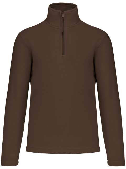 Kariban Enzo - Zip Neck Microfleece Jacket - Kariban Enzo - Zip Neck Microfleece Jacket - Dark Chocolate