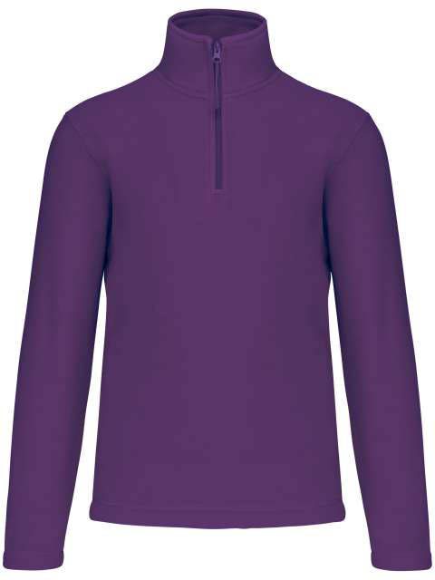 Kariban Enzo - Zip Neck Microfleece Jacket - fialová