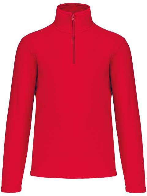 Kariban Enzo - Zip Neck Microfleece Jacket - červená