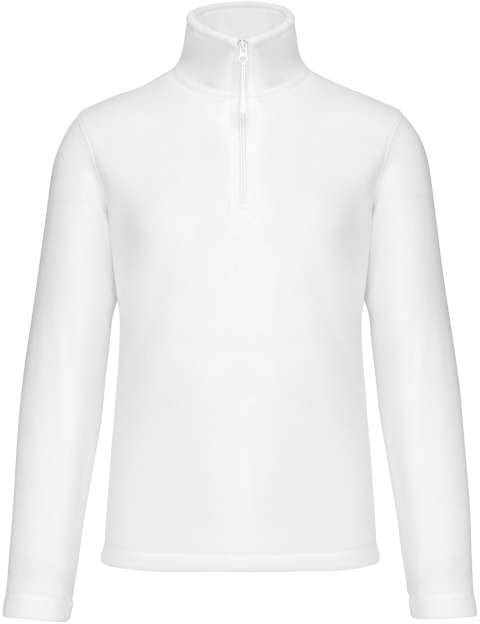 Kariban Enzo - Zip Neck Microfleece Jacket - white