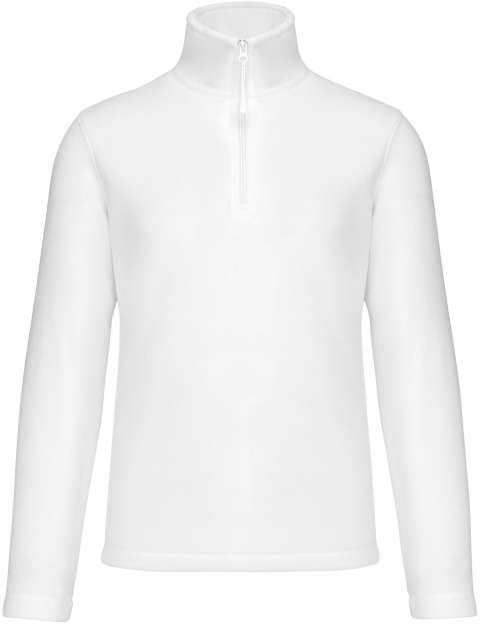 Kariban Enzo - Zip Neck Microfleece Jacket - bílá