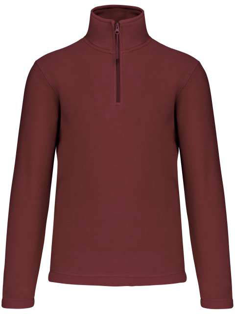 Kariban Enzo - Zip Neck Microfleece Jacket - červená