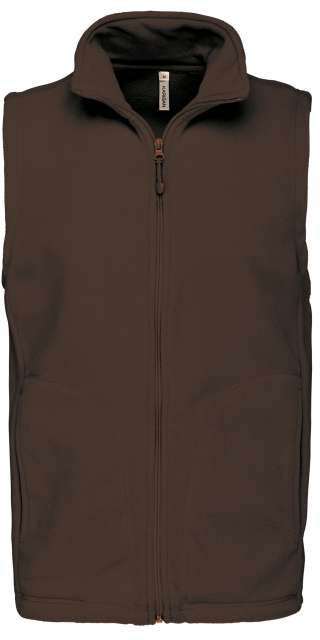 Kariban Luca - Men's Microfleece Gilet - brown