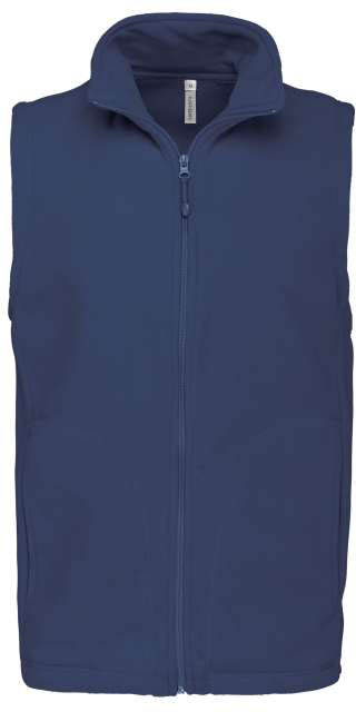 Kariban Luca - Men's Microfleece Gilet - modrá