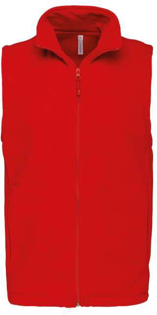 Kariban Luca - Men's Microfleece Gilet - Kariban Luca - Men's Microfleece Gilet - Cherry Red