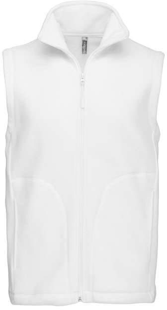 Kariban Luca - Men's Microfleece Gilet - white