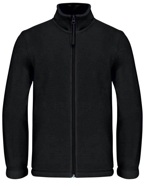 Kariban Kids' Full Zip Fleece Jacket - Kariban Kids' Full Zip Fleece Jacket - Black