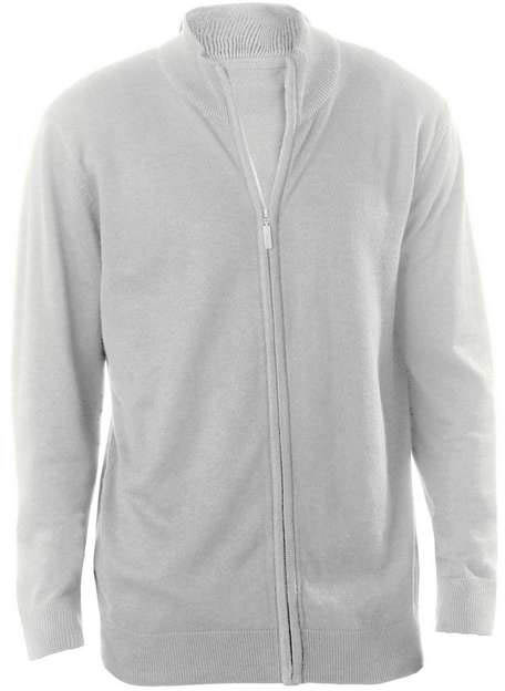 Kariban Men's Full Zip Cardigan - šedá