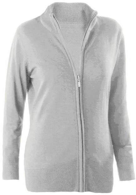 Kariban Ladies' Full Zip  Cardigan - šedá