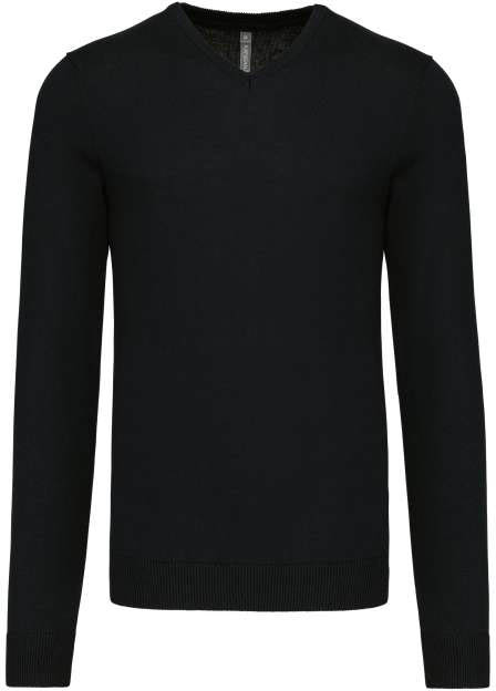 Kariban Men’s V-neck Jumper - schwarz