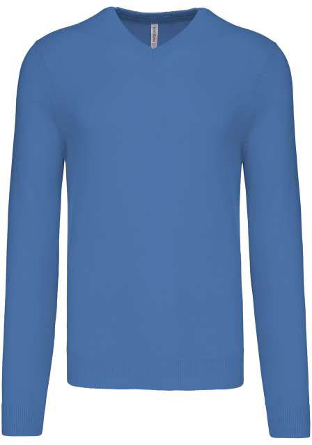 Kariban Men’s V-neck Jumper - blue