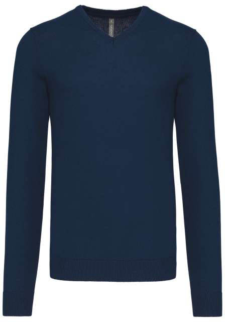 Kariban Men’s V-neck Jumper - Kariban Men’s V-neck Jumper - Navy