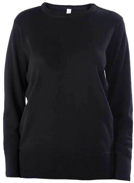 Kariban Ladies' Crew Neck Jumper - schwarz