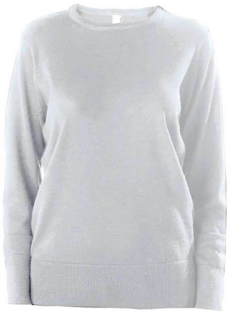 Kariban Ladies' Crew Neck Jumper - Kariban Ladies' Crew Neck Jumper - Ice Grey