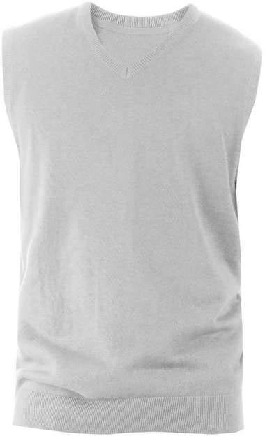 Kariban Men's Sleeveless V-neck Jumper - grey