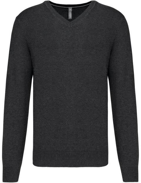 Kariban Premium V-neck Jumper - šedá