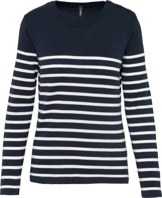 Kariban Ladies' Sailor Jumper - modrá