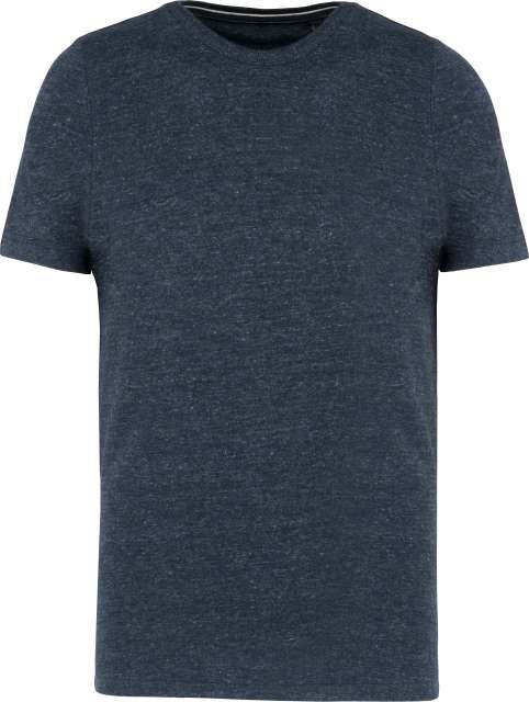 Kariban Men's Vintage Short Sleeve T-shirt - modrá