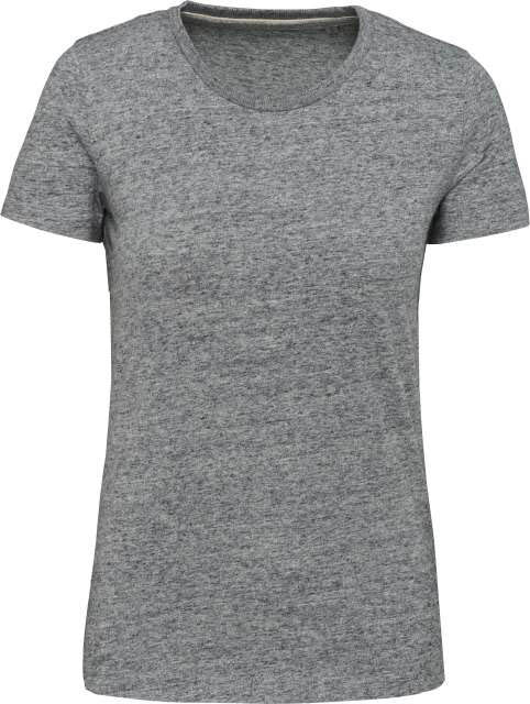 Kariban Ladies' Vintage Short Sleeve T-shirt - grey