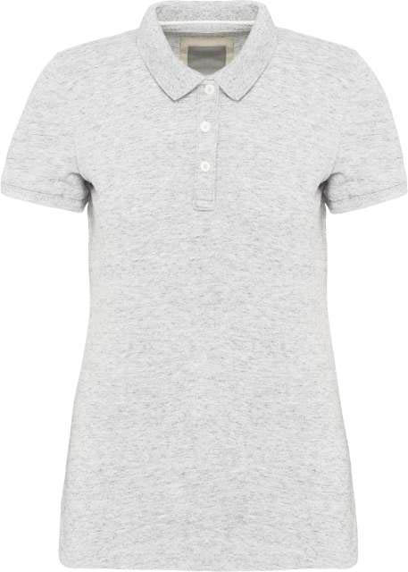 Kariban Ladies' Vintage Short Sleeve Polo Shirt - grey