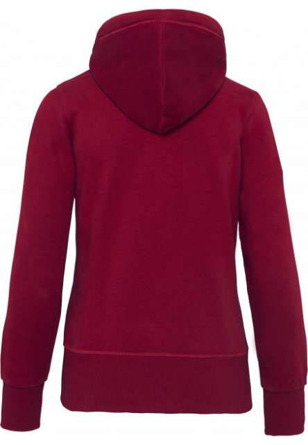 Kariban Ladies' Vintage Zipped Hooded Sweatshirt mikina - Kariban Ladies' Vintage Zipped Hooded Sweatshirt mikina - Sport Scarlet Red