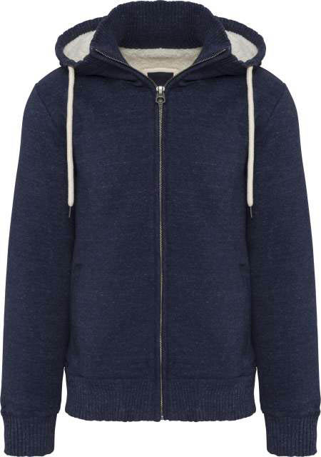 Kariban Vintage Sherpa-lined Fleece Jacket - blau