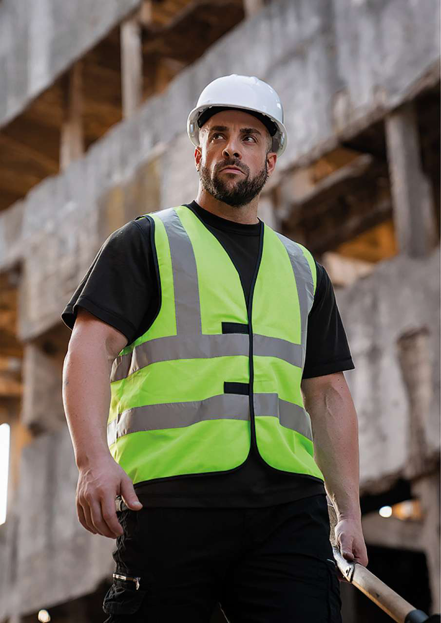 Korntex Safety / Functional Vest "hannover" - Four Reflective Stripes - Korntex Safety / Functional Vest "hannover" - Four Reflective Stripes - Black