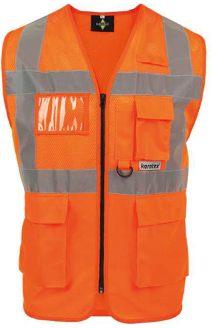 Korntex Mesh Multifunctionial Vest "athens" - oranžová