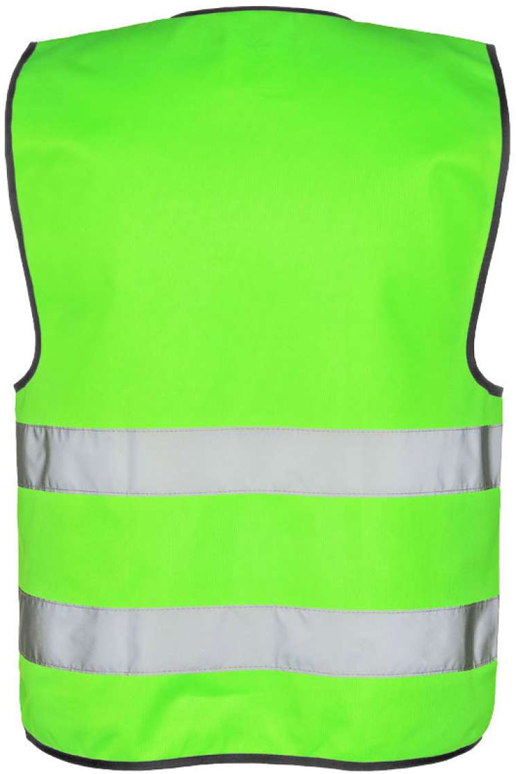 Korntex Safety Vest "wolfsburg" - Black Hem - zelená