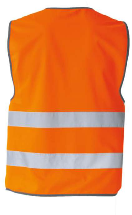 Korntex Safety Vest "wolfsburg" - Black Hem - oranžová