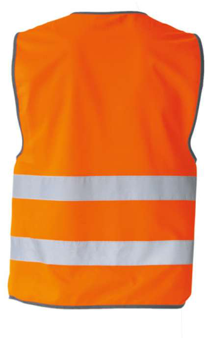 Korntex Safety Vest "wolfsburg" - Black Hem - orange