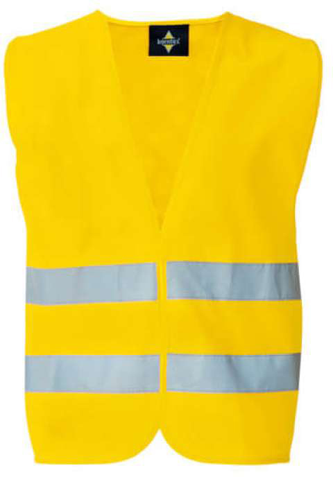 Korntex Basic Safety Vest For Print "karlsruhe" - 2 Velcro - žltá