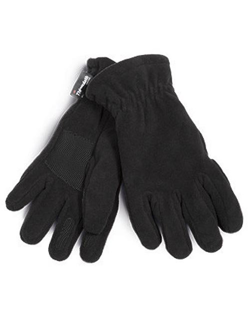 K-up Thinsulate™ Polar-fleece Gloves - black