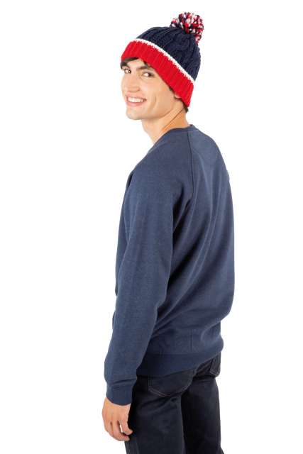 K-up Knitted Beanie - Grau