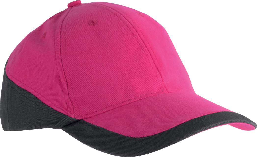 K-up Racing - Two-tone 6 Panel Cap - růžová