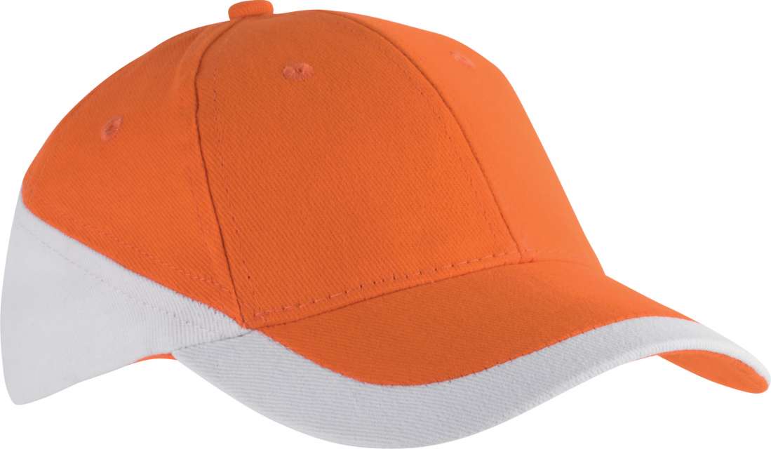 K-up Racing - Two-tone 6 Panel Cap - oranžová