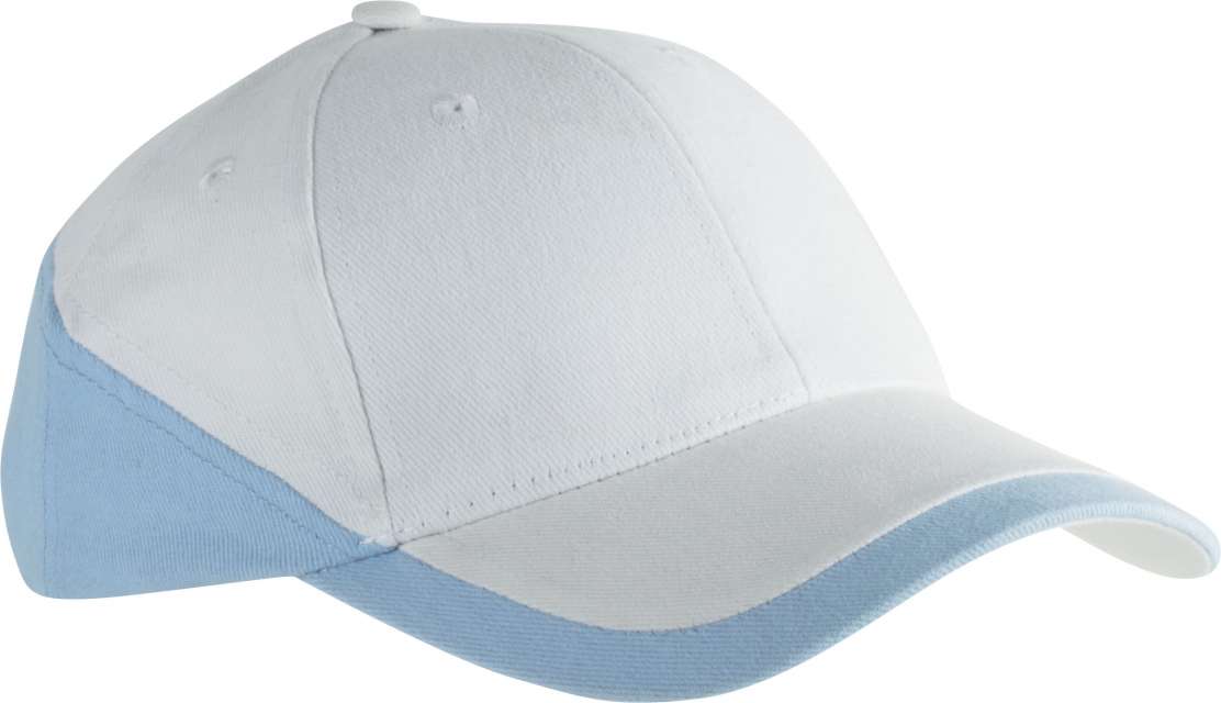 K-up Racing - Two-tone 6 Panel Cap - Weiß 