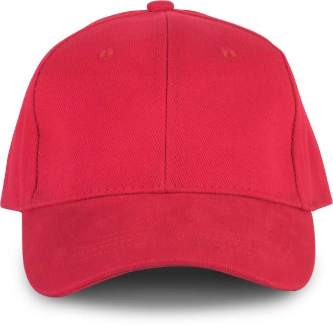 K-up Oekotex Certified 6 Panels Cap - červená