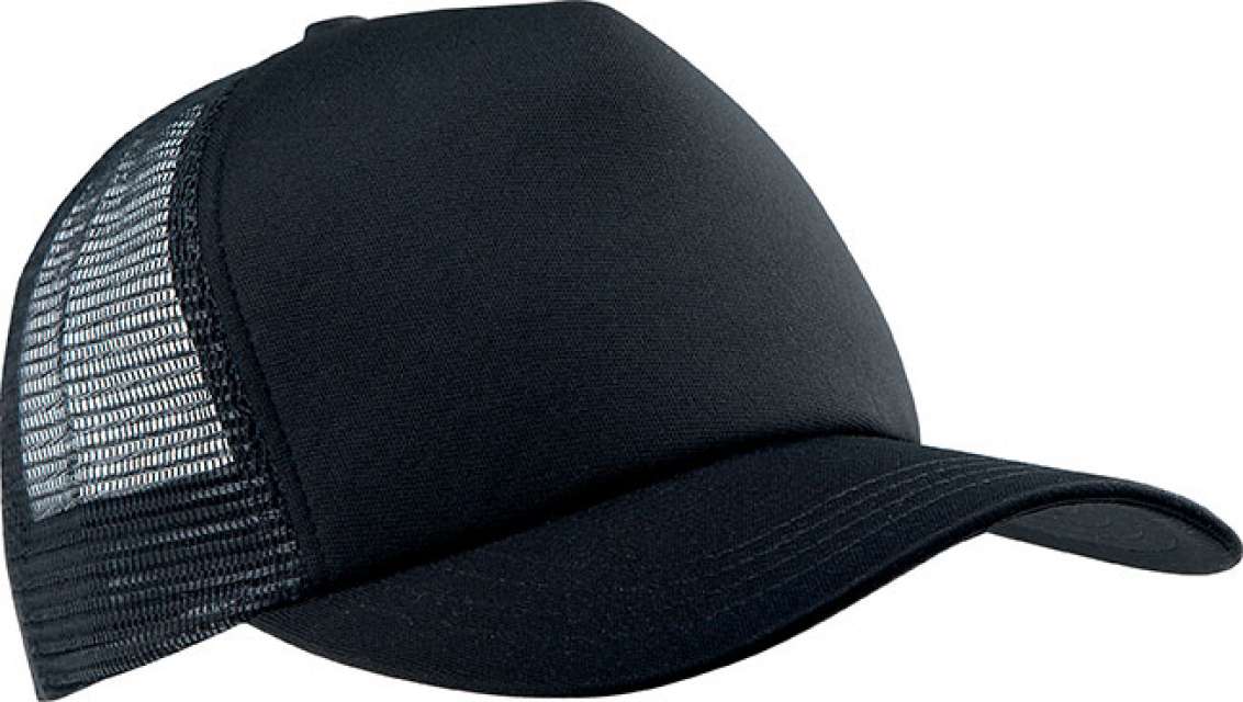 K-up Trucker Mesh Cap - 5 Panels - K-up Trucker Mesh Cap - 5 Panels - Black