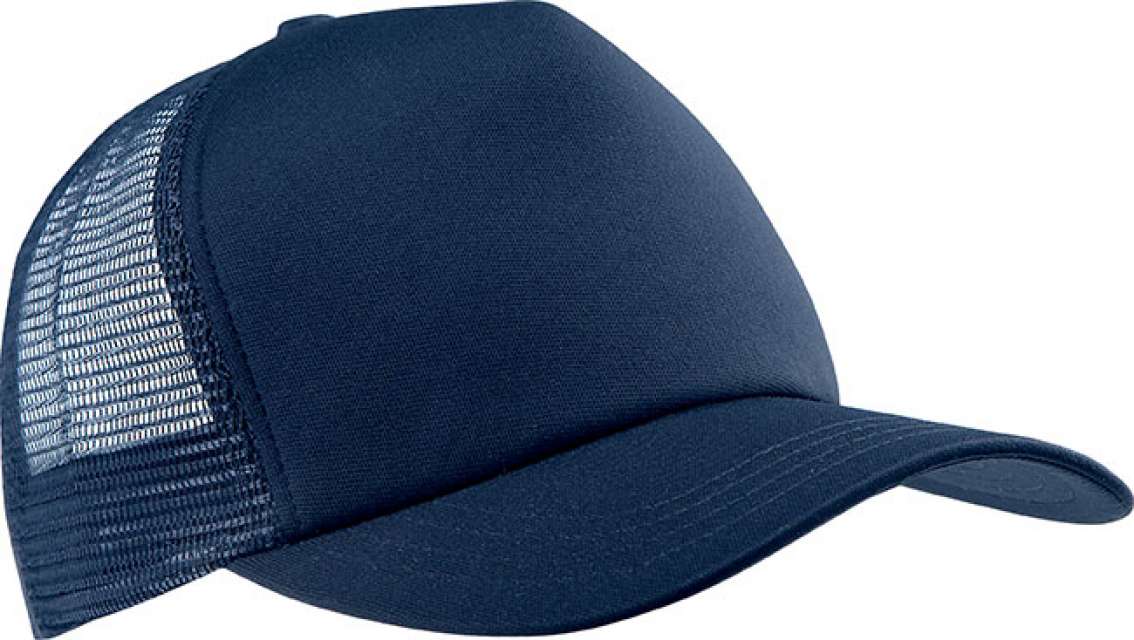 K-up Trucker Mesh Cap - 5 Panels - modrá