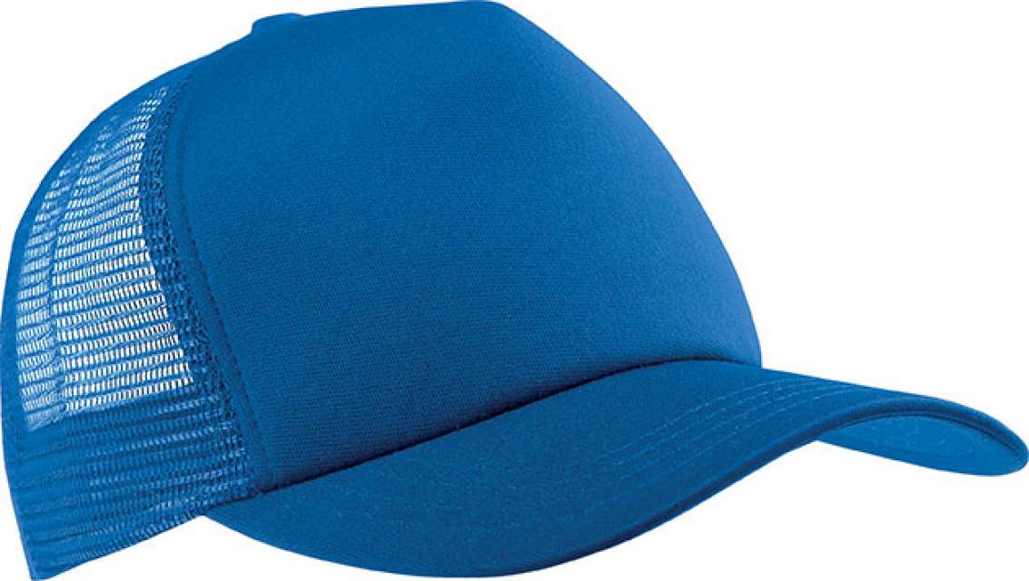 K-up Trucker Mesh Cap - 5 Panels - modrá