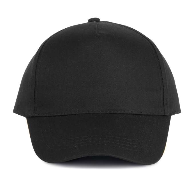 K-up Cotton Cap - 5 Panels - čierna