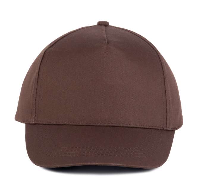 K-up Cotton Cap - 5 Panels - hnedá